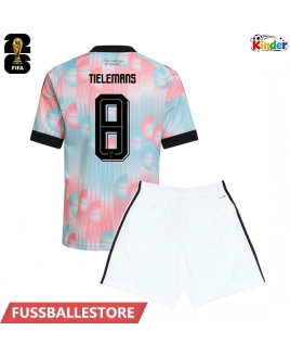Günstige Belgien Youri Tielemans #8 Auswärts Trikotsatzt Kinder WM 2026 Kurzarm (+ Kurze Hosen)